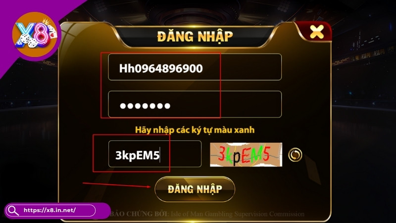 Hướng dẫn các bước đăng nhập X8 cho newbie Hướng dẫn các bước đăng nhập X8 cho newbie