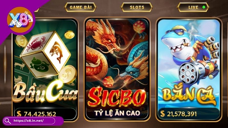 Tổng hợp các tựa game hấp dẫn chỉ có tại Table game X8 Tổng hợp các tựa game hấp dẫn chỉ có tại Table game X8